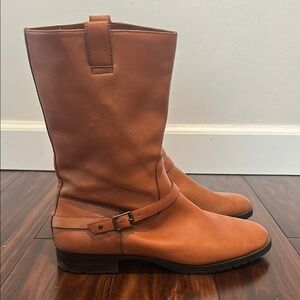 Lauren Ralph Lauren Tan Leather Ankle Boots
